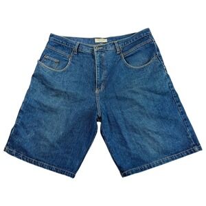 Vintage Guess Mens Baggy Denim Carpenter Jean Shorts Jorts Sz 40 Y2K 90s Skater